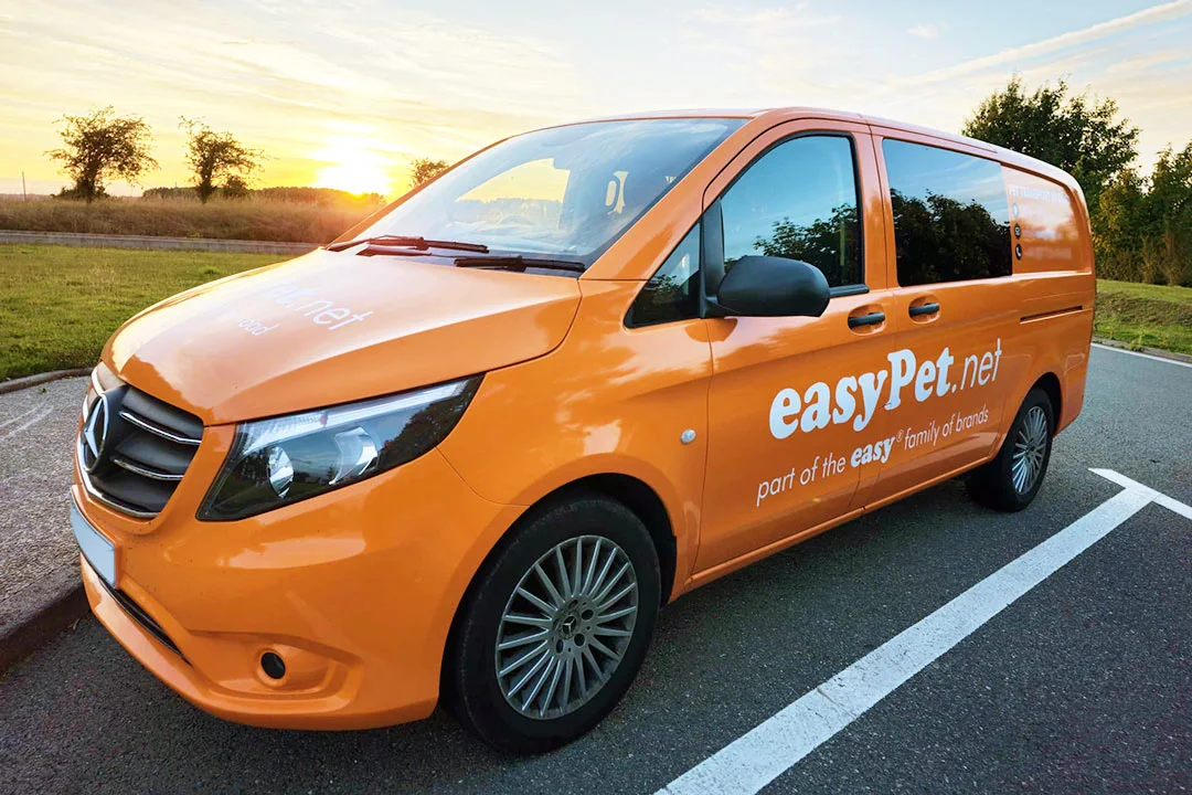 easyPet branded van